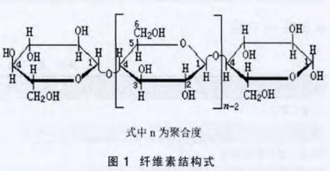 圖1 纖維素結(jié)構(gòu)式